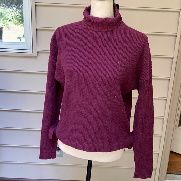 NWT BCBGMaxazria Bow-side Turtleneck Sweater - Picture 3 of 7